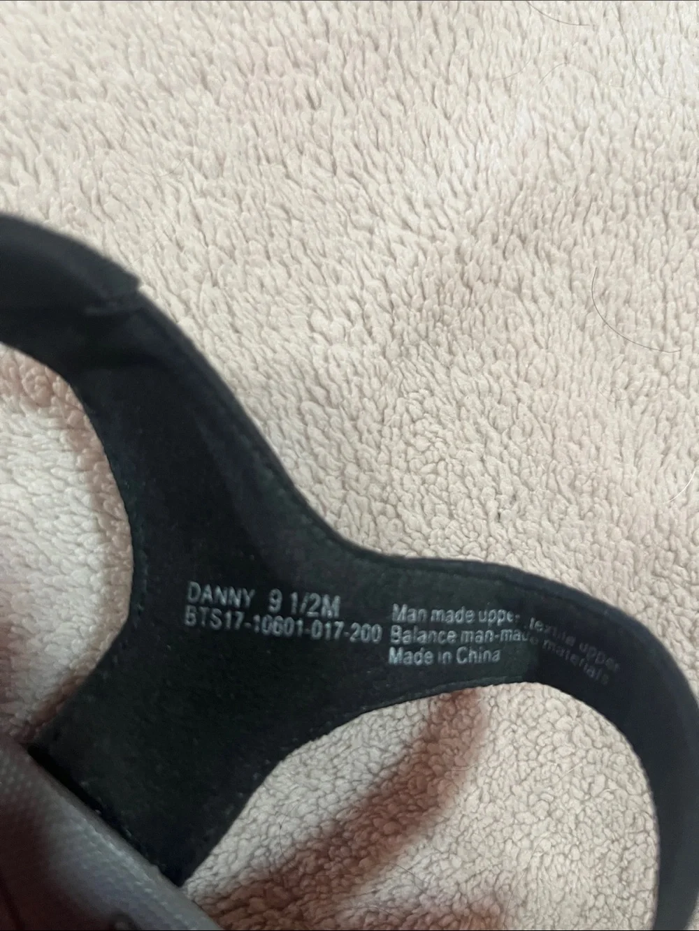 Black Strappy Comfort active Sandals Danny